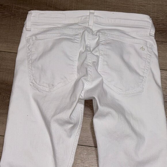 Rag & Bone The Dre Slim Boyfriend Jeans Size 25 White - Picture 5 of 14